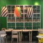 IKEA Entire BOLT of ONSKEDROM Fabric Material City Children Trees 27Yd ÖNSKEDRÖM Orange Green