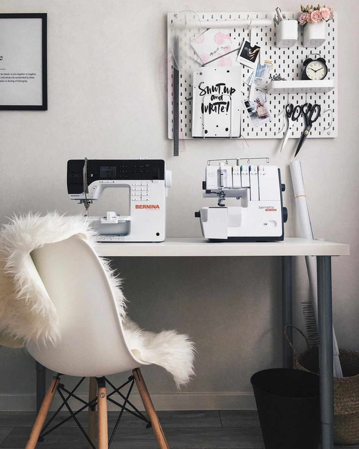 IKEA FAUX SHEEPSKIN Throw RUG Accent WHITE Soft TEJN Cuddly Relaxing