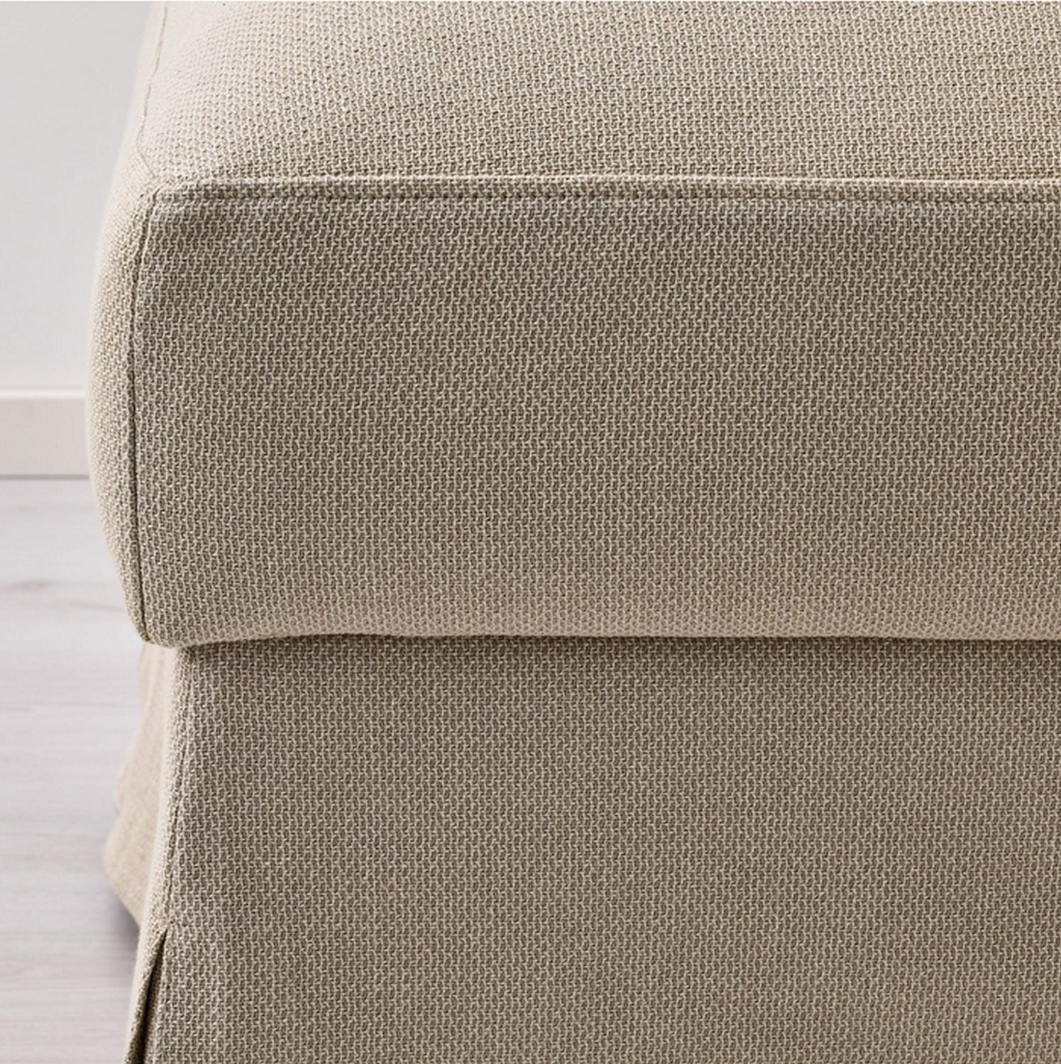 IKEA Farlov Footstool SLIPCOVER Ottoman Cover Flodafors Beige FÄRLÖV