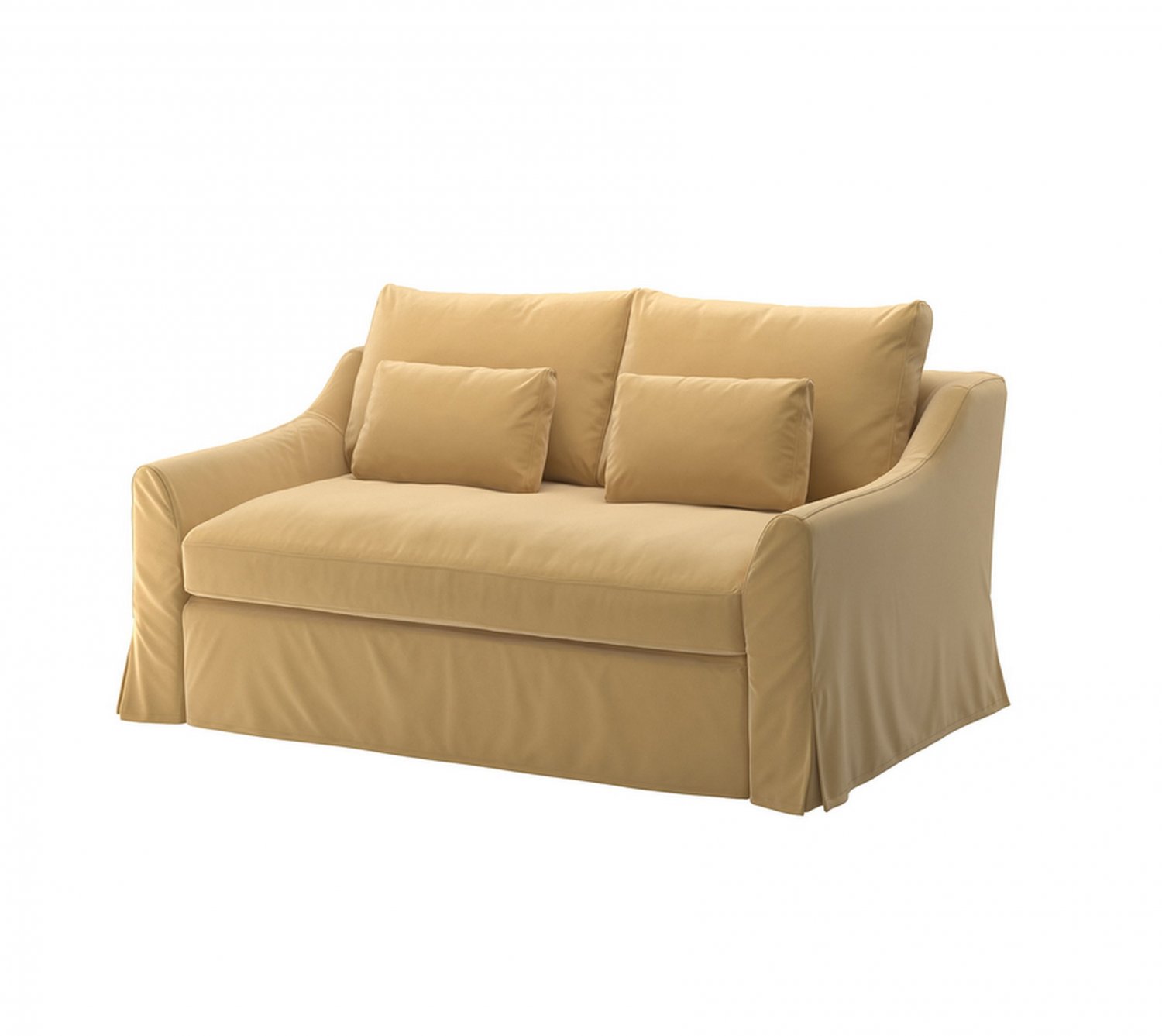 IKEA Farlov Sofa Bed SLIPCOVER Sleeper Sofa Cover Djuparp YellowBeige