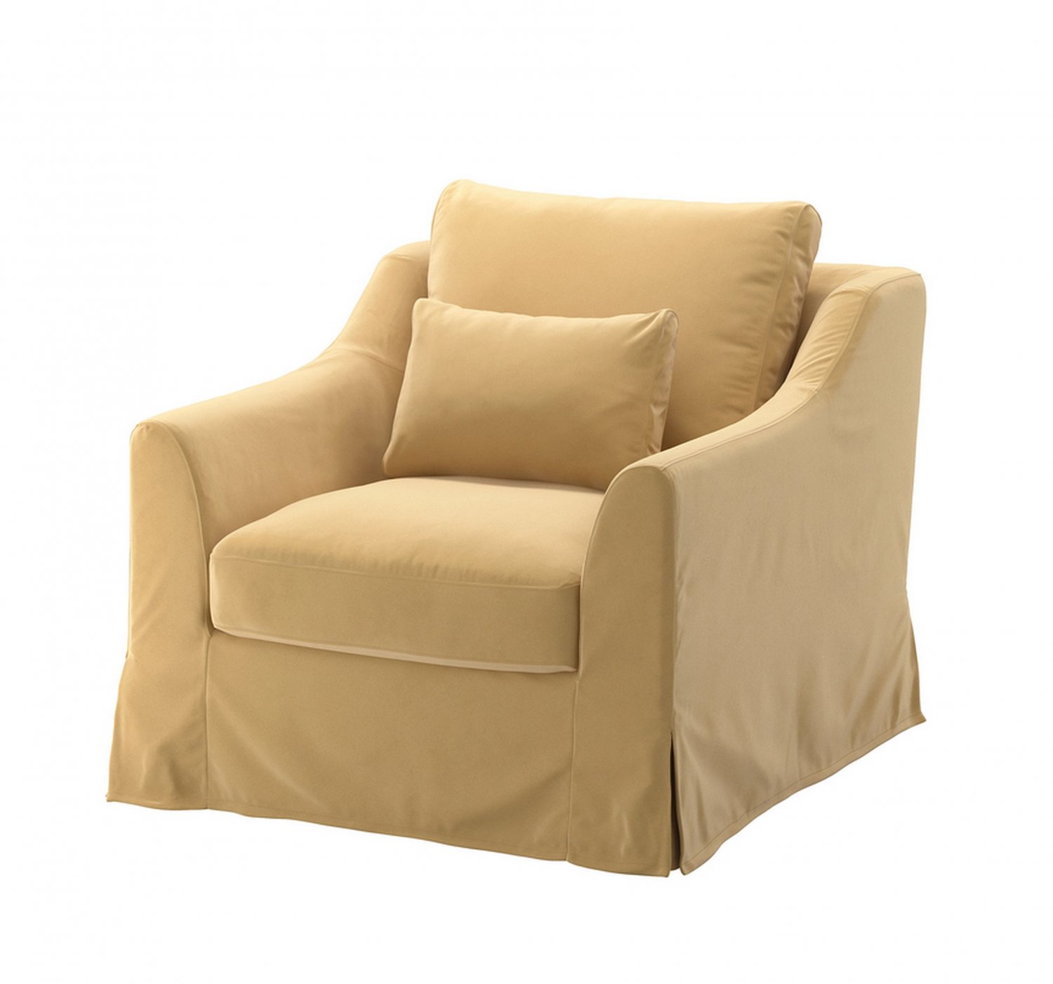 IKEA Farlov Armchair SLIPCOVER Ottoman Cover Djuparp YellowBeige