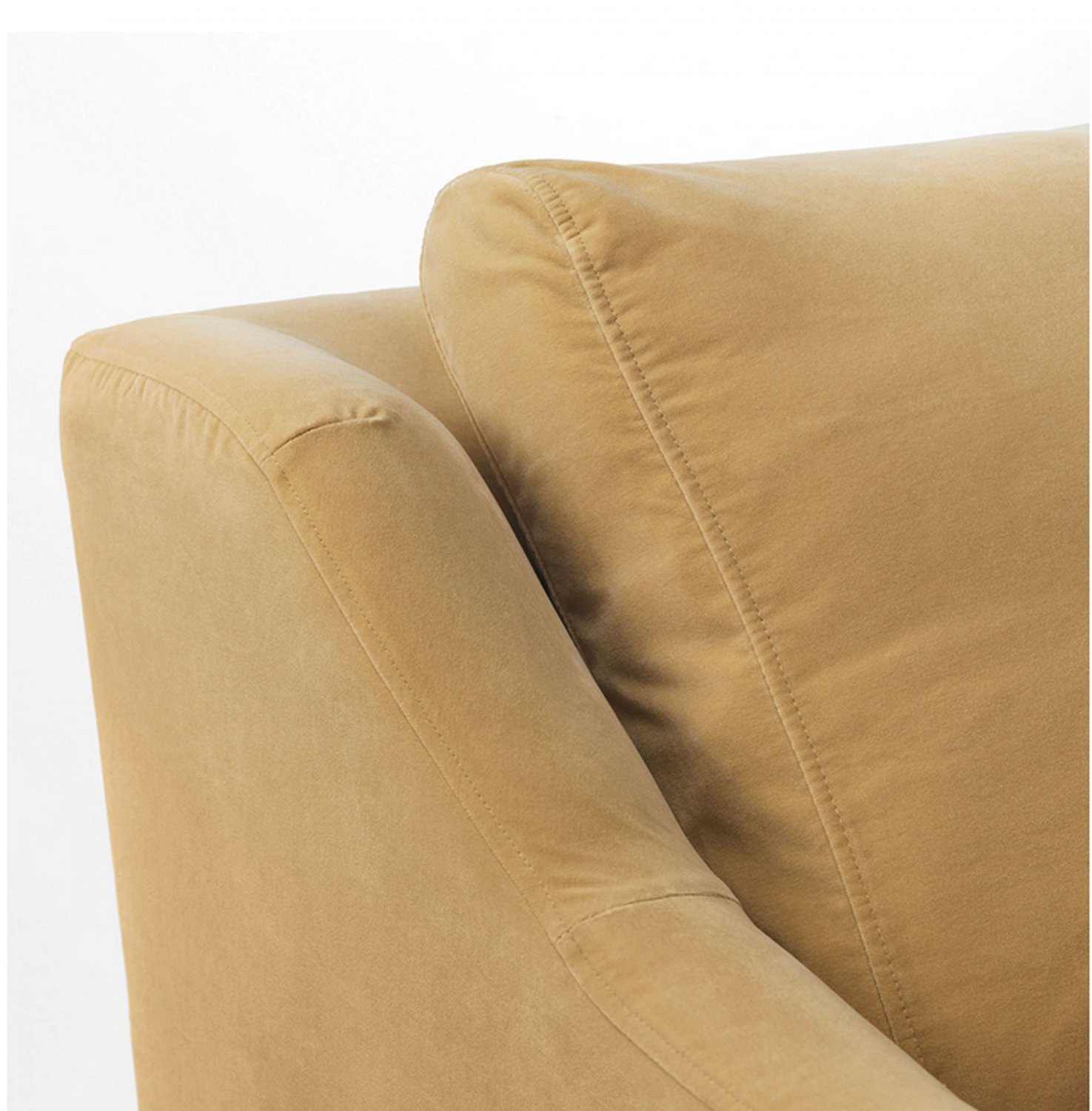 Ikea Farlov 3 Seat Sofa Slipcover Cover Djuparp Yellow Beige FÄrlÖv Velvet Yellow Beige Gold New