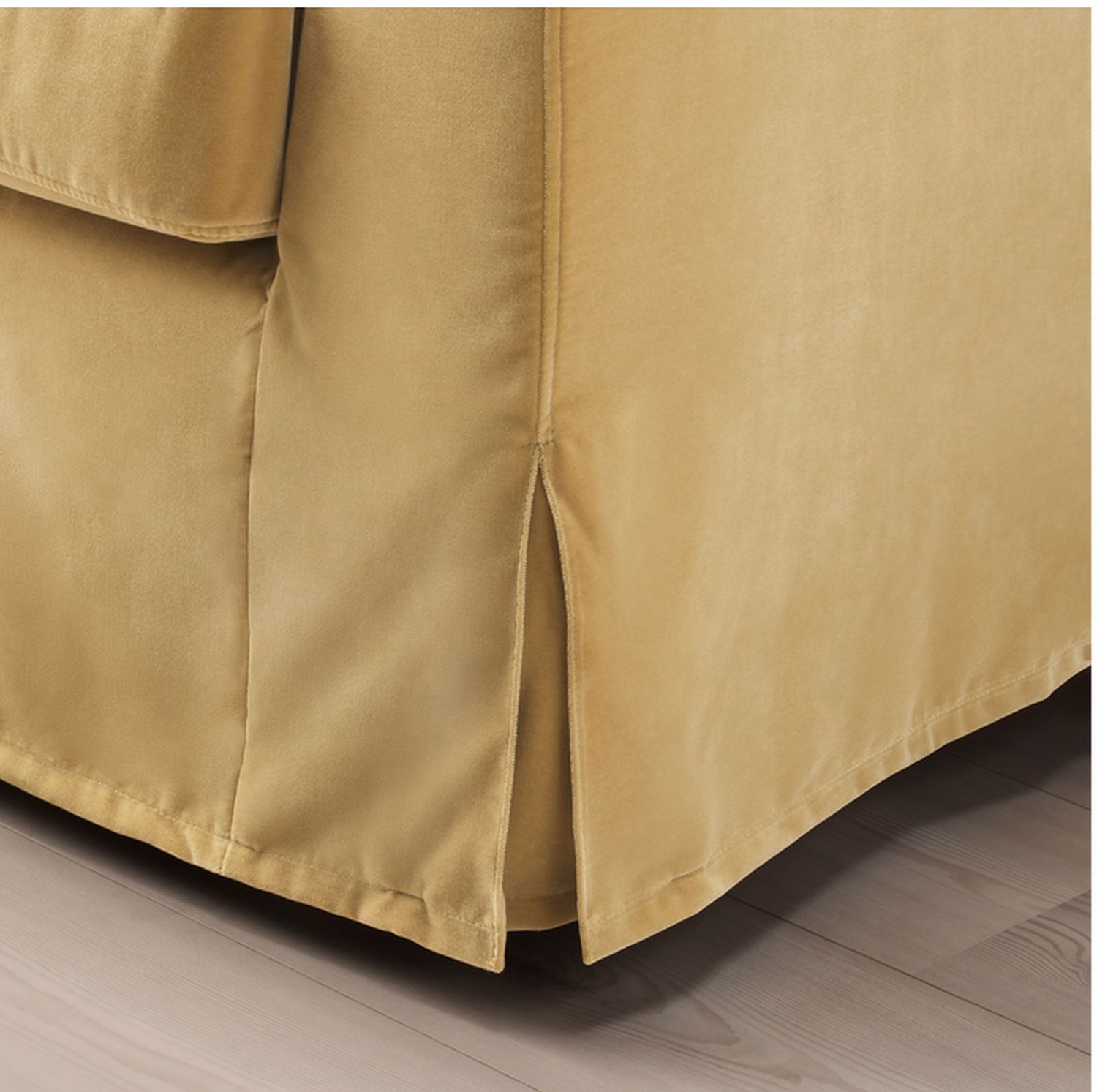 IKEA Farlov 3 Seat Sofa SLIPCOVER Cover Djuparp YellowBeige FÄRLÖV