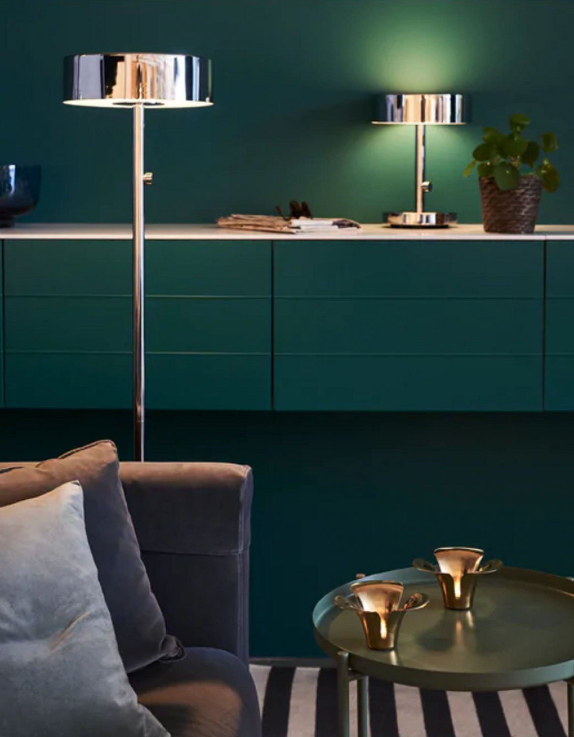 IKEA Stockholm 2017 Table Lamp CHROME Modern Architectural LIMITED