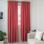 IKEA Sanela CURTAINS Drapes 2 Panels LIGHT BROWN-RED 98" Coral Orange Red BLACK OUT