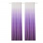 IKEA Strandtrift Drapes CURTAINS Lilac Purple White Ombre 2 Panels