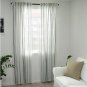 IKEA Adelspinnare Drapes CURTAINS Blue Gray White STRIPES 2 Panels Linen Blend Ã�DELSPINNARE