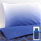 IKEA Giltig Twin Single Duvet COVER Pillowcase Set BLUE Black KATIE EARY Modern Art Camo Sateen