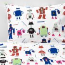 IKEA Lattjo TWIN Duvet COVER and Pillowcase Set Small Robots Unisex Multicolor