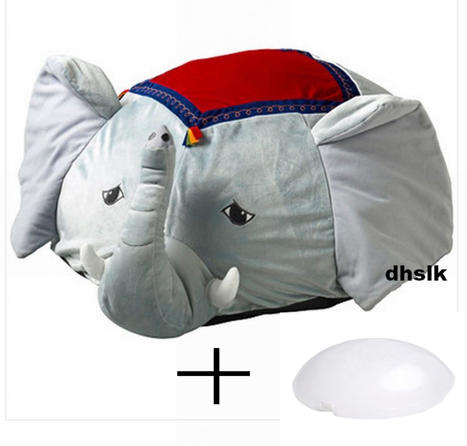 Sagosten CIRCUS ELEPHANT Elefant Cushion COVER and AIR PILLOW INSERT Kids Cirkus Xmas