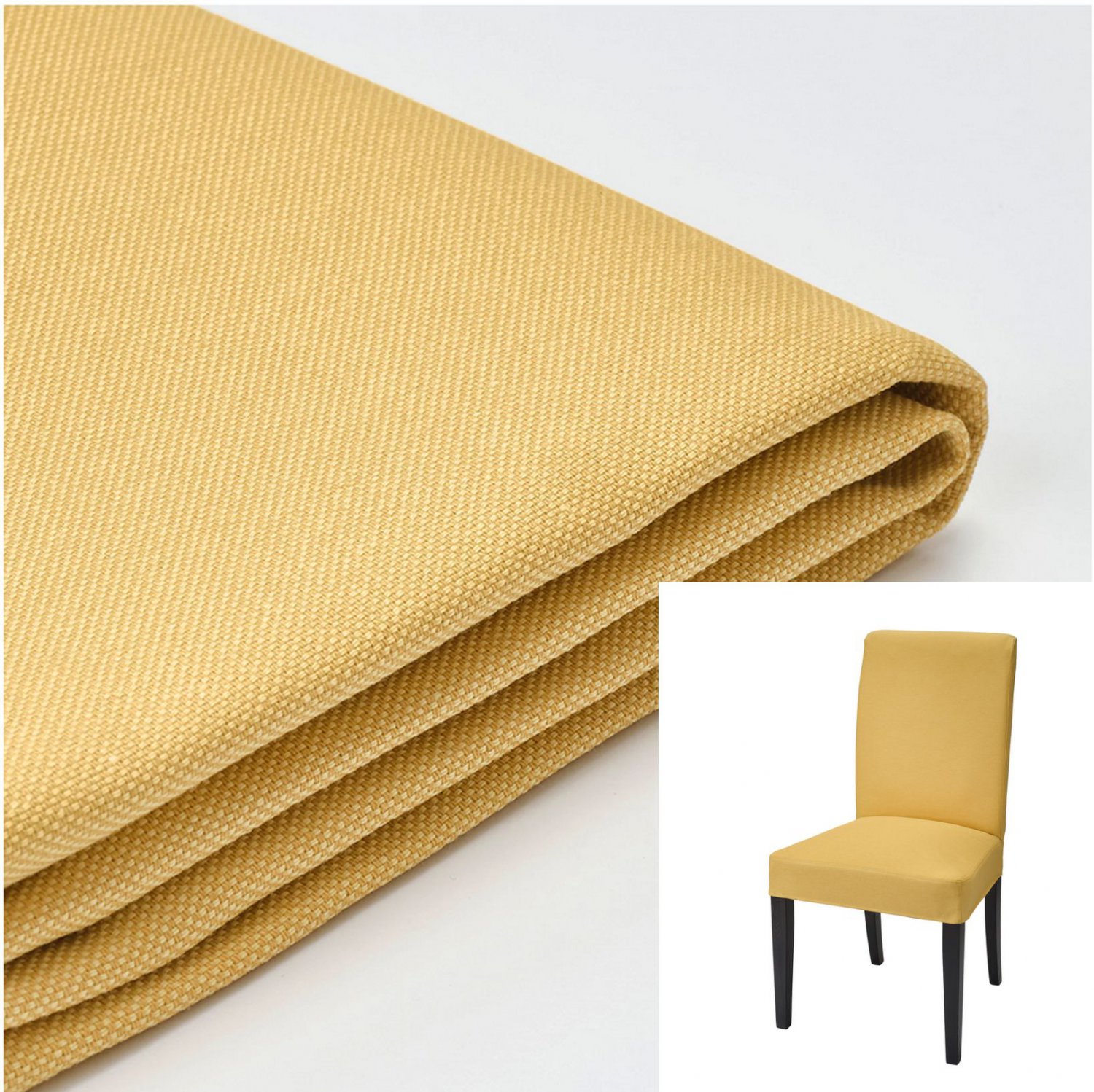 IKEA Henriksdal Chair SLIPCOVER Cover ORRSTA GOLDENYELLOW 21" 54cm