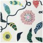 IKEA Sandbredan Leaf Floral FABRIC SHOWER CURTAIN Multicolor Water Repellant
