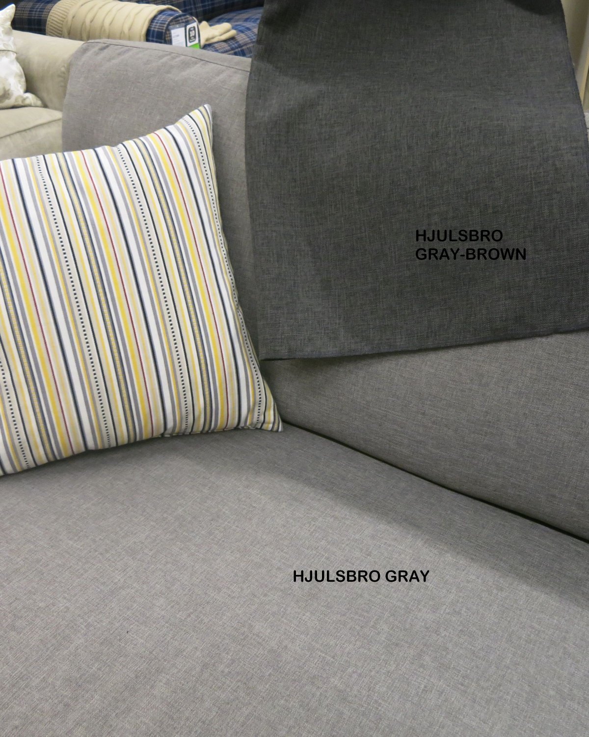 IKEA Hovas HOVÅS Armchair SLIPCOVER Chair Cover HJULSBRO GRAY Grey