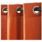 IKEA Mariam CURTAINS Drapes 2 Panels ORANGE Grommet Eyelet Header 98"