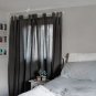 IKEA Lenda CURTAINS w TIE-BACKS Light GRAY 98" Drapes Grey TAB Top