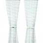 IKEA Upptag CURTAINS Drapes w Tie Backs Blue Waves Boats 2 Panels UPPTÃ…G