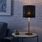 IKEA Nymo Table Accent Lampshade 9.5" BLACK / BRASS  Pendant Lamp Shade NYMÃ� MCM
