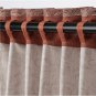 IKEA Hakvinge Drapes CURTAINS  Dark Red Brown 2 Panels Leaf Pattern MCM Rust