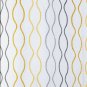 IKEA Henny Rand CURTAINS Drapes 2 Panels  WHITE GRAY YELLOW Cotton 98" Grommet Eyelet Top