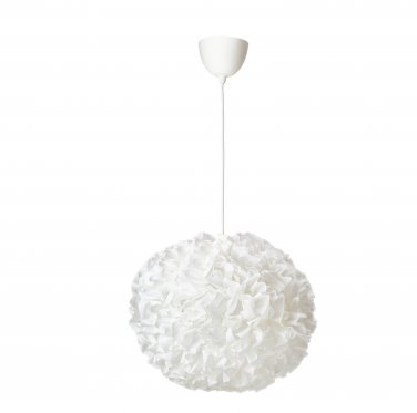 IKEA Vindkast Pendant Lamp CEILING LIGHT Modern Art WHITE Chandelier 20" Textural fluffy cloudflower