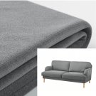 IKEA Stocksund 3 Seat 78" Sofa SLIPCOVER Cover LJUNGEN MEDIUM GRAY Velvet Grey