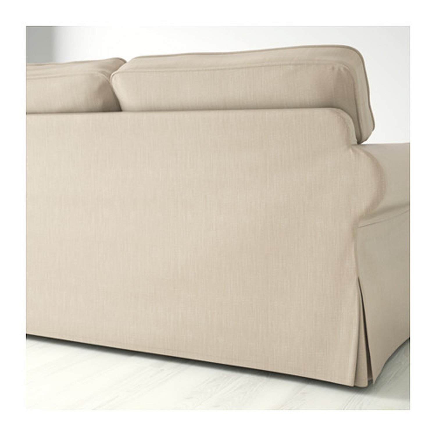 IKEA Ektorp 2+2 Corner Sofa COVER Slipcover NORDVALLA DARK BEIGE 4 Seat