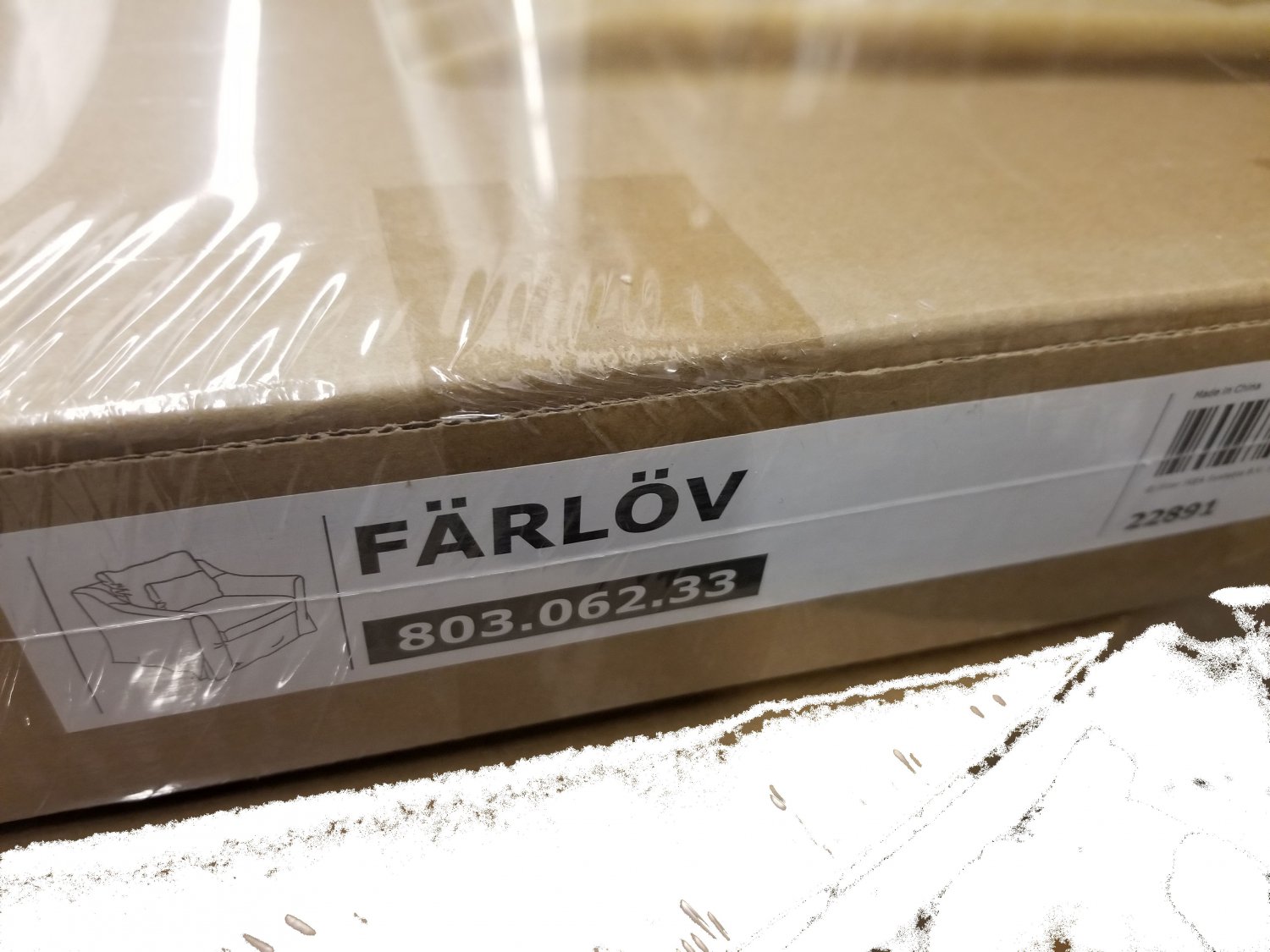 IKEA Farlov Armchair w Footstool SLIPCOVERS chair w ottoman Cover