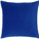 IKEA Venche Cushion COVER Pillow Sham  20" x 20" BLUE Velvet Polka Dot