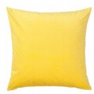 IKEA Venche Cushion COVER Pillow Sham  20" x 20"  LIGHT YELLOW Velvet Polka Dot