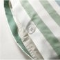 IKEA Blarips TWIN Duvet COVER and Pillowcase Set Striped Blue Green White Sateen Woven BL&Atilde;�RIPS