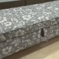 IKEA Stocksund Bench SLIPCOVER Cover HOVSTEN Floral GRAY Grey White Watercolor Effect