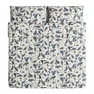 IKEA Sotblomster KING Paisley Duvet COVER Pillowcases Set Blue Brown SÖTBLOMSTER