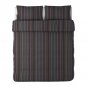IKEA Unni Linje Stripes QUEEN Full DUVET COVER and Pillowcases Set GREY Gray MODERN Double