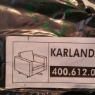 IKEA Karlanda Armchair SLIPCOVER Chair Cover LINDRIS Dark BLUE navy linen blend also fits swivel