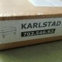 IKEA Karlstad HUSIE ORANGE Armchair and Footstool SLIPCOVER Chair Ottoman Cover