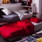 IKEA Dvala QUEEN Full Double Duvet COVER and Pillowcases Set RED Solid