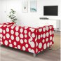 IKEA Klippan Loveseat Sofa SLIPCOVER Cover STORVRETA Red White POLKA DOTS Retro Fun