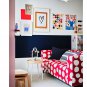 IKEA Klippan Loveseat Sofa SLIPCOVER Cover STORVRETA Red White POLKA DOTS Retro Fun