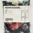 IKEA Henriksdal Barstool SLIPCOVER Cover LINGBO Floral Blue Multicolor Retro