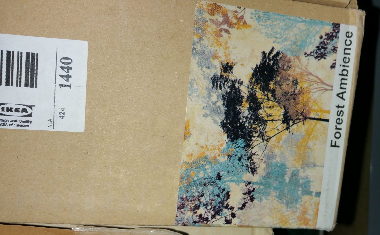 IKEA Premiar FOREST AMBIANCE Canvas and Frame WALL ART Print HUGE Tree