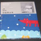 IKEA Barnslig Natten BLUE CRIB Animals Stripes Duvet COVER Pillowcase SET Nursery Bedding Retro s