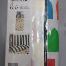 IKEA  Hemlangtan Twin Single Duvet COVER Pillowcase Set Multicolor Bold Stripes HEMLÄNGTAN