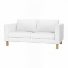 IKEA Karlstad 2 Seat Loveseat Sofa SLIPCOVER Cover BLEKINGE WHITE Xmas