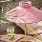 IKEA Solvinden LED Patio Table Lamp SOLAR POWER Light Pink Gold Outdoor