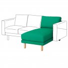 IKEA Norsborg Chaise Section Cover SLIPCOVER Cover EDUM BRIGHT GREEN - no arm covers