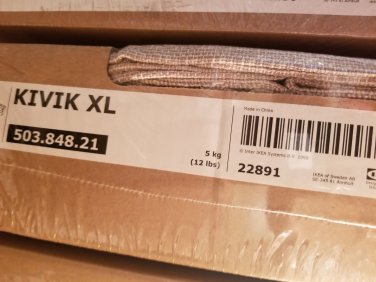 IKEA Kivik 3.5 Seat XL Sofa SLIPCOVER Cover HILLARED BEIGE
