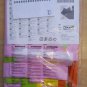 IKEA Festlig CURTAINS Drapes PINK Flower Applique 98" Girl Princess