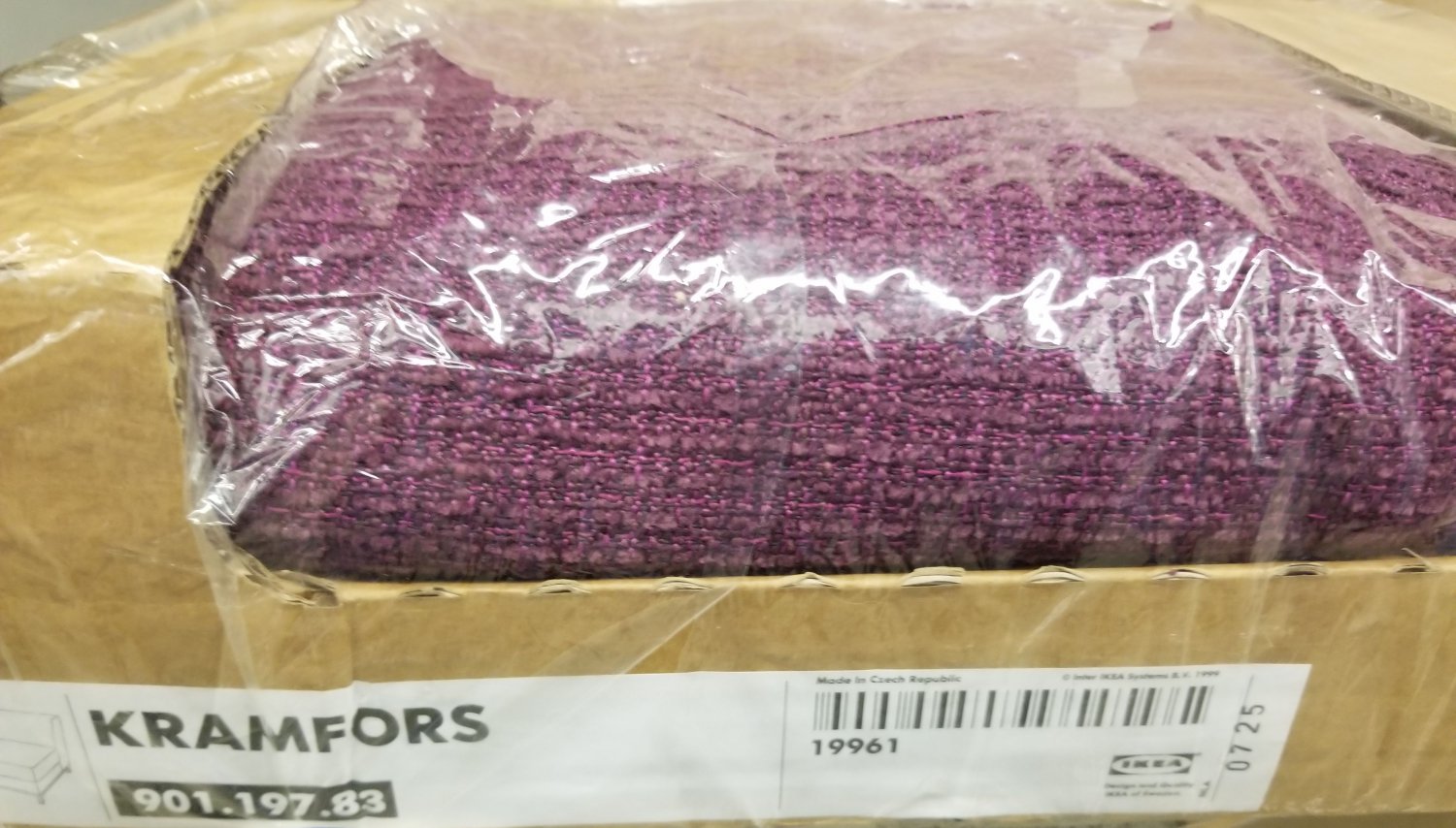 IKEA Kramfors Corner Section SLIPCOVER Cover MYRBY DARK LILAC Purple