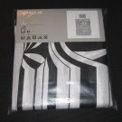 IKEA Myrlilja TWIN Duvet COVER Pillowcase Set RETRO Swirl BLACK WHITE Psychedelic