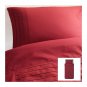 IKEA Alvine Stra Dark RED Pleated Twin Single DUVET COVER and Pillowcase Set STRÃ� Xmas